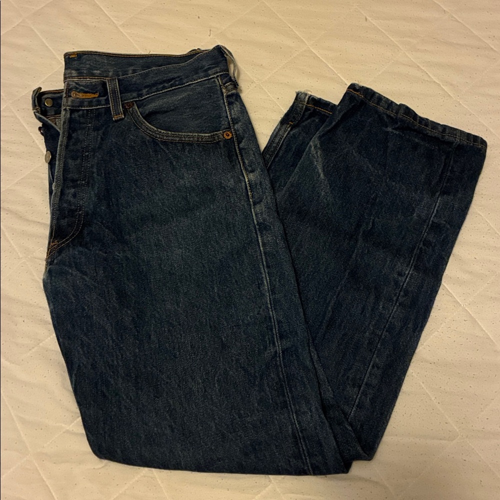 Levi's Women’s 501 Straight Blue Jeans